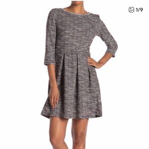 Max Studio tweed skater dress NWT